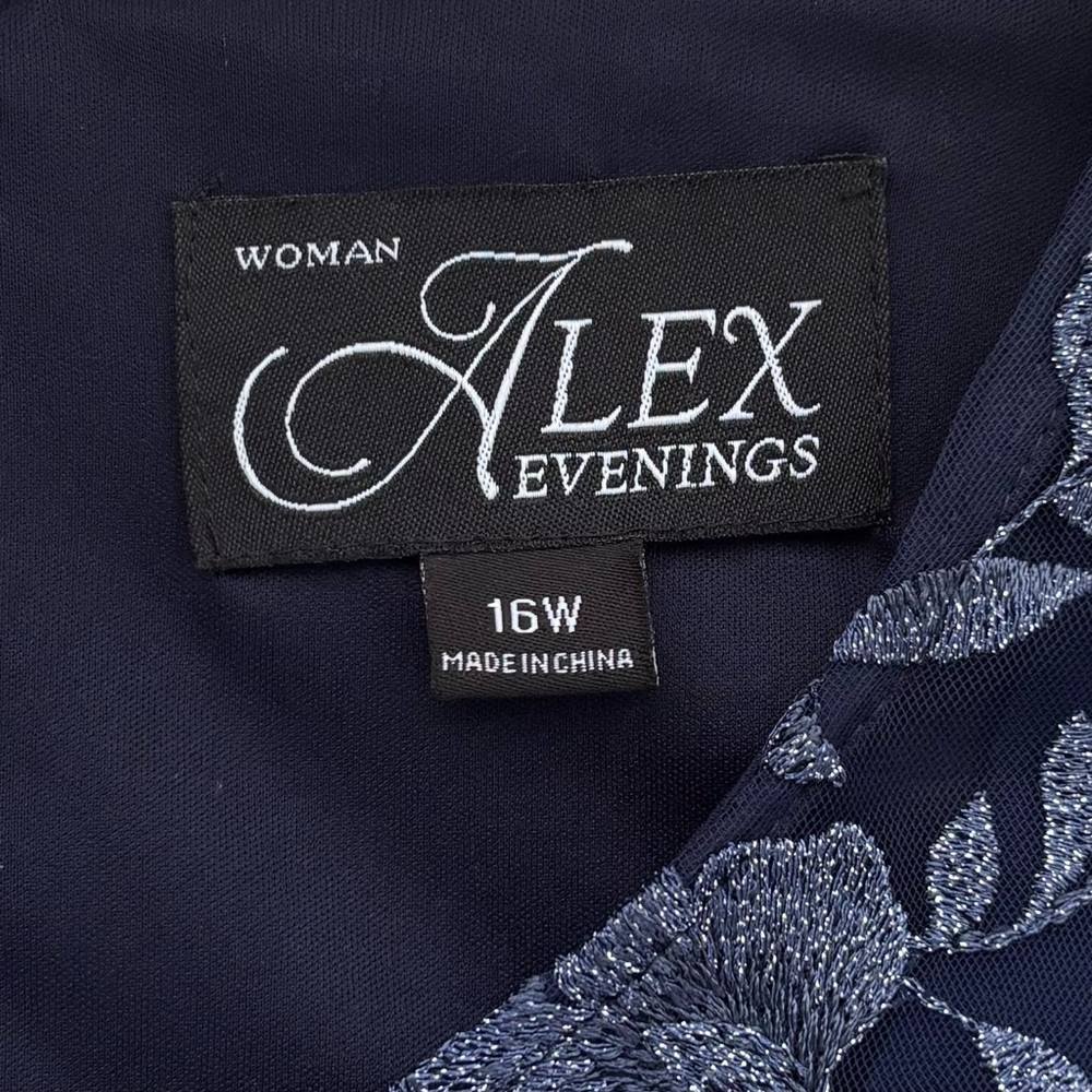 Alex Evenings Lace Jacket Dress 16W Plus Formal - Picture 8 of 11